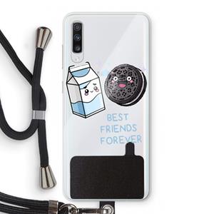 CaseCompany Best Friend Forever: Samsung Galaxy A70 Transparant Hoesje met koord