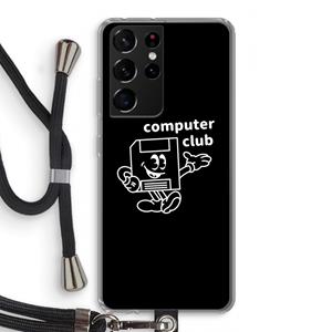 CaseCompany Floppyhead: Samsung Galaxy S21 Ultra Transparant Hoesje met koord