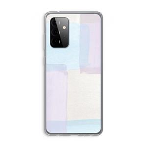 CaseCompany Square pastel: Samsung Galaxy A72 Transparant Hoesje