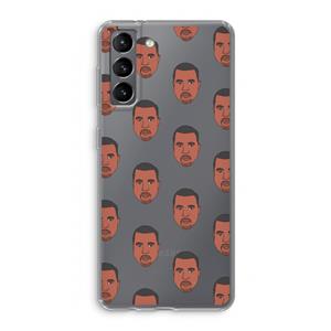 CaseCompany Kanye Call Me℃: Samsung Galaxy S21 Transparant Hoesje