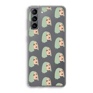 CaseCompany King Kylie: Samsung Galaxy S21 Transparant Hoesje