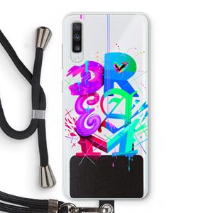 CaseCompany Dream: Samsung Galaxy A70 Transparant Hoesje met koord