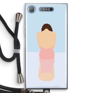 CaseCompany Mirror: Sony Xperia XZ1 Transparant Hoesje met koord