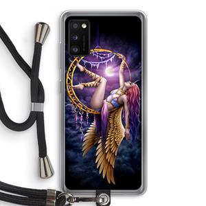 CaseCompany Aerial Angel: Samsung Galaxy A41 Transparant Hoesje met koord