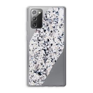 CaseCompany Gespikkelde marmer: Samsung Galaxy Note 20 / Note 20 5G Transparant Hoesje