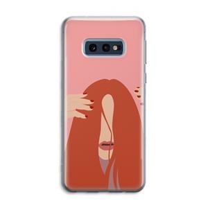 CaseCompany Woke up like this: Samsung Galaxy S10e Transparant Hoesje