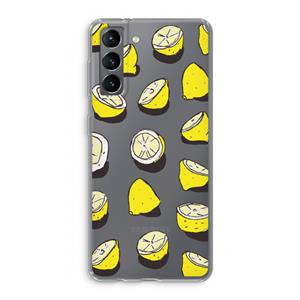 CaseCompany When Life Gives You Lemons...: Samsung Galaxy S21 Transparant Hoesje