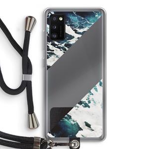 CaseCompany Golven: Samsung Galaxy A41 Transparant Hoesje met koord