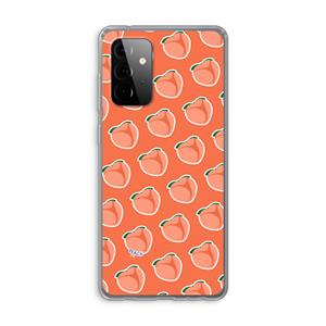 CaseCompany Just peachy: Samsung Galaxy A72 Transparant Hoesje