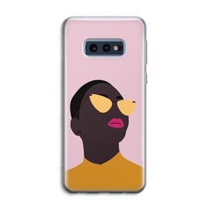CaseCompany Yellow glasses: Samsung Galaxy S10e Transparant Hoesje