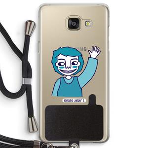 CaseCompany Zwaai: Samsung Galaxy A5 (2016) Transparant Hoesje met koord