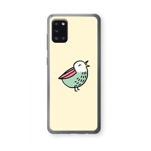 CaseCompany Birdy: Samsung Galaxy A31 Transparant Hoesje