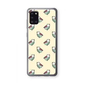CaseCompany Vogeltjes: Samsung Galaxy A31 Transparant Hoesje