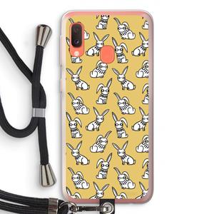CaseCompany Haas: Samsung Galaxy A20e Transparant Hoesje met koord