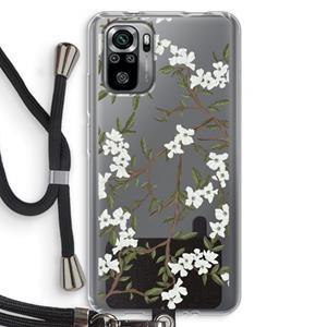 CaseCompany Blossoming spring: Xiaomi Redmi Note 10S Transparant Hoesje met koord