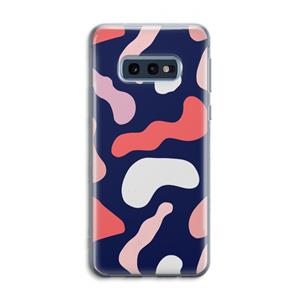 CaseCompany Memphis Shapes Pink: Samsung Galaxy S10e Transparant Hoesje