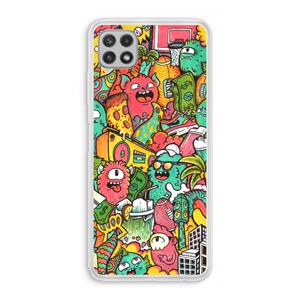 CaseCompany Vexx City: Samsung Galaxy A22 4G Transparant Hoesje