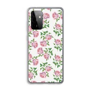 CaseCompany Kleine roosjes: Samsung Galaxy A72 Transparant Hoesje