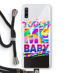CaseCompany Touch Me: Samsung Galaxy A70 Transparant Hoesje met koord