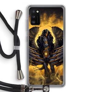 CaseCompany Pegasus: Samsung Galaxy A41 Transparant Hoesje met koord