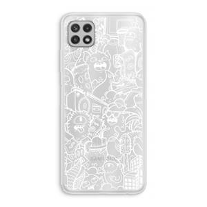 CaseCompany Vexx City #2: Samsung Galaxy A22 4G Transparant Hoesje