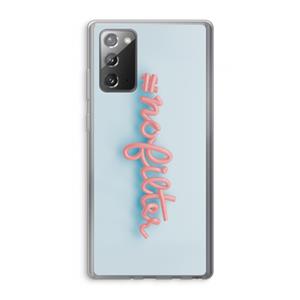 CaseCompany nofilter: Samsung Galaxy Note 20 / Note 20 5G Transparant Hoesje