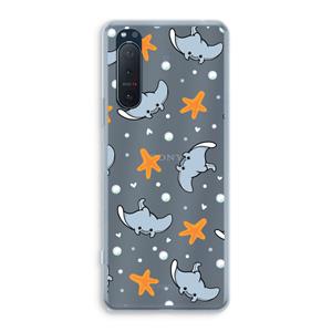 CaseCompany Manta: Sony Xperia 5 II Transparant Hoesje