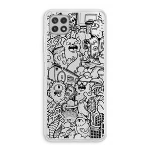 CaseCompany Vexx Black City : Samsung Galaxy A22 4G Transparant Hoesje