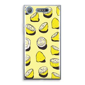 CaseCompany When Life Gives You Lemons...: Sony Xperia XZ1 Transparant Hoesje
