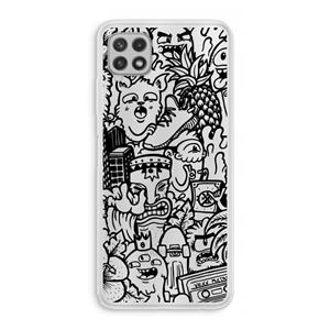 CaseCompany Vexx Black Mixtape: Samsung Galaxy A22 4G Transparant Hoesje