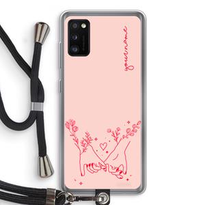 CaseCompany Best Friends: Samsung Galaxy A41 Transparant Hoesje met koord