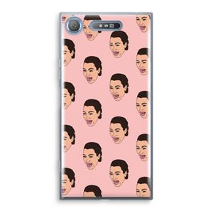 CaseCompany Ugly Cry Call: Sony Xperia XZ1 Transparant Hoesje