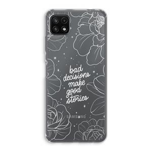 CaseCompany Good stories: Samsung Galaxy A22 5G Transparant Hoesje