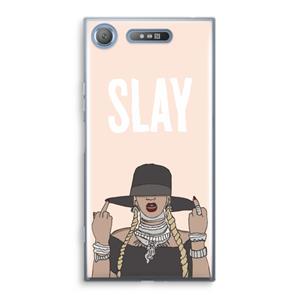 CaseCompany Slay All Day: Sony Xperia XZ1 Transparant Hoesje