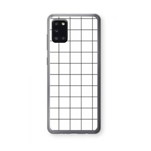 CaseCompany Rooster: Samsung Galaxy A31 Transparant Hoesje