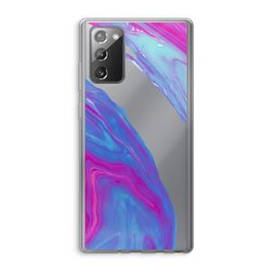 CaseCompany Zweverige regenboog: Samsung Galaxy Note 20 / Note 20 5G Transparant Hoesje