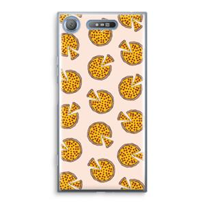 CaseCompany You Had Me At Pizza: Sony Xperia XZ1 Transparant Hoesje