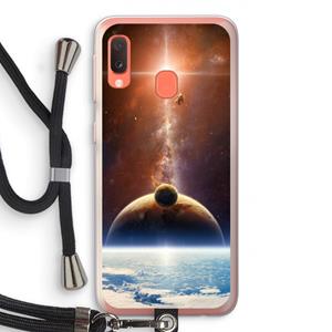 CaseCompany Omicron 2019: Samsung Galaxy A20e Transparant Hoesje met koord