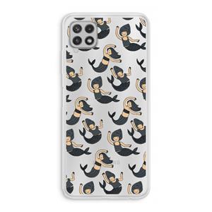 CaseCompany Zeemeermin: Samsung Galaxy A22 4G Transparant Hoesje