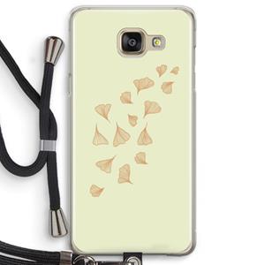 CaseCompany Falling Leaves: Samsung Galaxy A5 (2016) Transparant Hoesje met koord