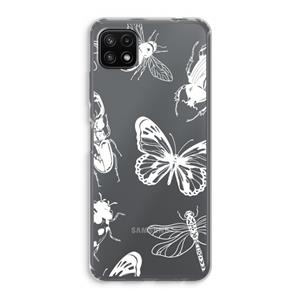 CaseCompany Tiny Bugs: Samsung Galaxy A22 5G Transparant Hoesje