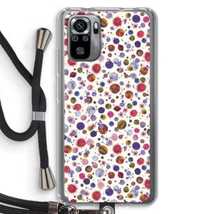 CaseCompany Planets Space: Xiaomi Redmi Note 10S Transparant Hoesje met koord
