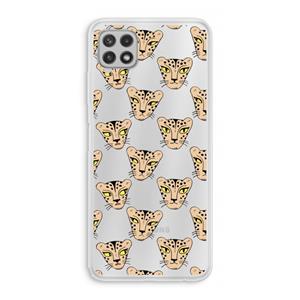 CaseCompany Tijger: Samsung Galaxy A22 4G Transparant Hoesje