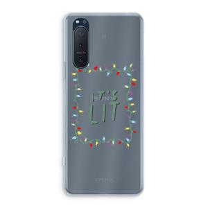 CaseCompany It's Lit: Sony Xperia 5 II Transparant Hoesje