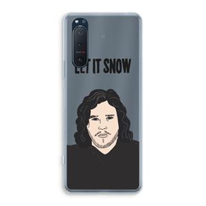 CaseCompany Let It Snow: Sony Xperia 5 II Transparant Hoesje