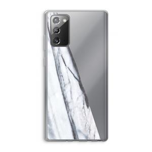 CaseCompany Gestreepte marmer: Samsung Galaxy Note 20 / Note 20 5G Transparant Hoesje