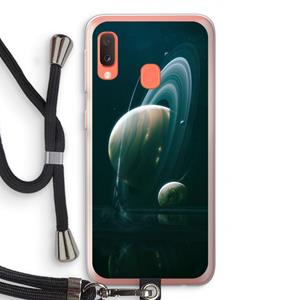 CaseCompany Mercurius: Samsung Galaxy A20e Transparant Hoesje met koord