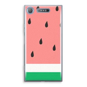 CaseCompany Watermeloen: Sony Xperia XZ1 Transparant Hoesje