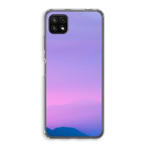 CaseCompany Sunset pastel: Samsung Galaxy A22 5G Transparant Hoesje