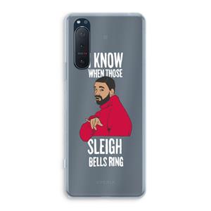 CaseCompany Sleigh Bells Ring: Sony Xperia 5 II Transparant Hoesje